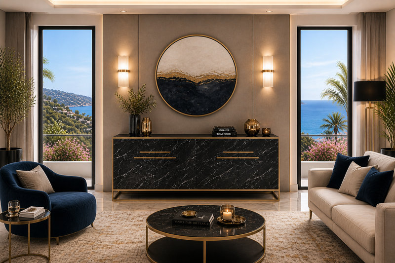 Aparadores, cómodas y muebles TV de diseño europeo para salones exclusivos en Torrevieja, Costa Blanca – Muebles Mercatoro