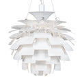 Lámpara ARTIC, aluminio, blanca, 70 cms. de diámetro