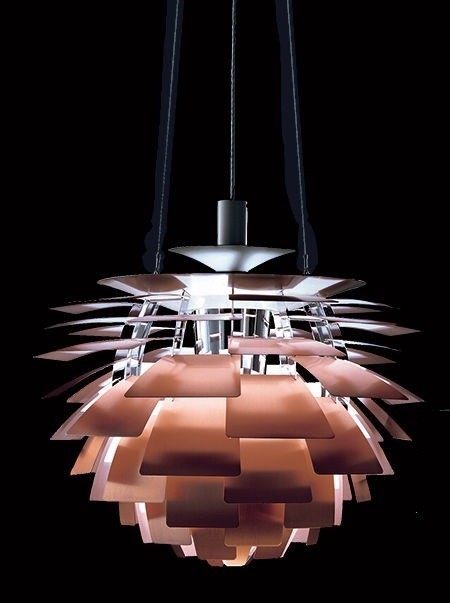 Lámpara ARTIC, aluminio, cobre, 48 cms. de diámetro