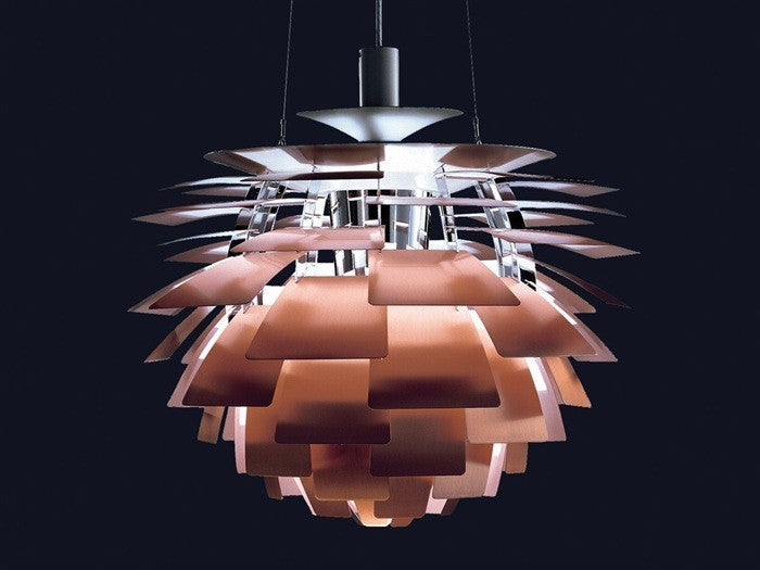 Lámpara ARTIC, aluminio, cobre, 60 cms. de diámetro
