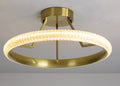 Lámpara BERKA TRE60, de techo, aluminio, dorada, acrílico, led