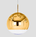 Lámpara KARIM, colgante, cristal, dorado - transparente, 40 cms de diámetro