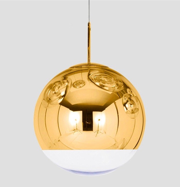 Lámpara KARIM, colgante, cristal, dorado - transparente, 40 cms de diámetro