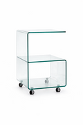Mesa ABIGAIL / cristal transparente