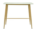 Mesa alta GOBBI, metal, blanca, 120 x 60 cms
