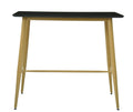 Mesa alta GOBBI, metal, negra, 120 x 60 cms