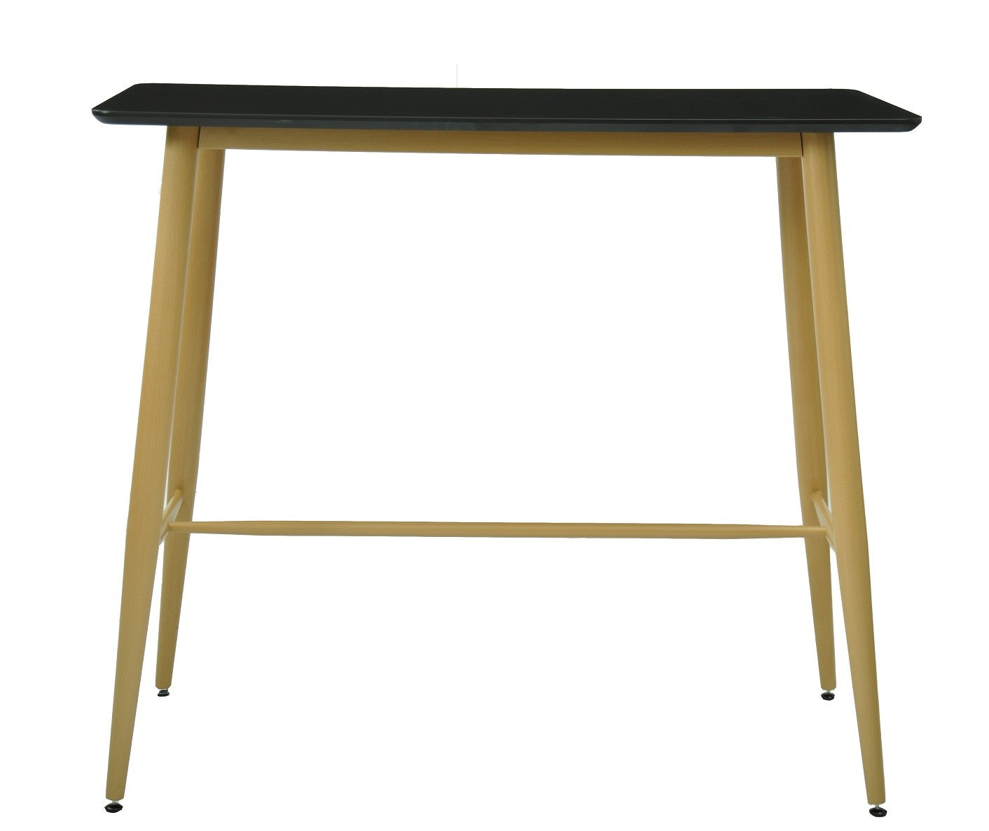 Mesa alta GOBBI, metal, negra, 120 x 60 cms