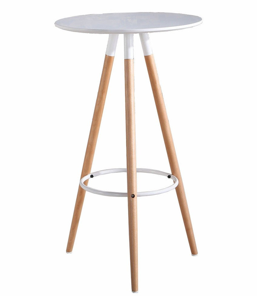 Elegante mesa alta de diseño es la solución ideal para crear un rincón moderno