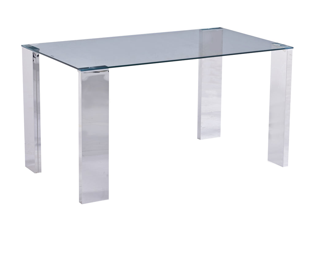 Mesa BETSY / acero inoxidable / cristal templado