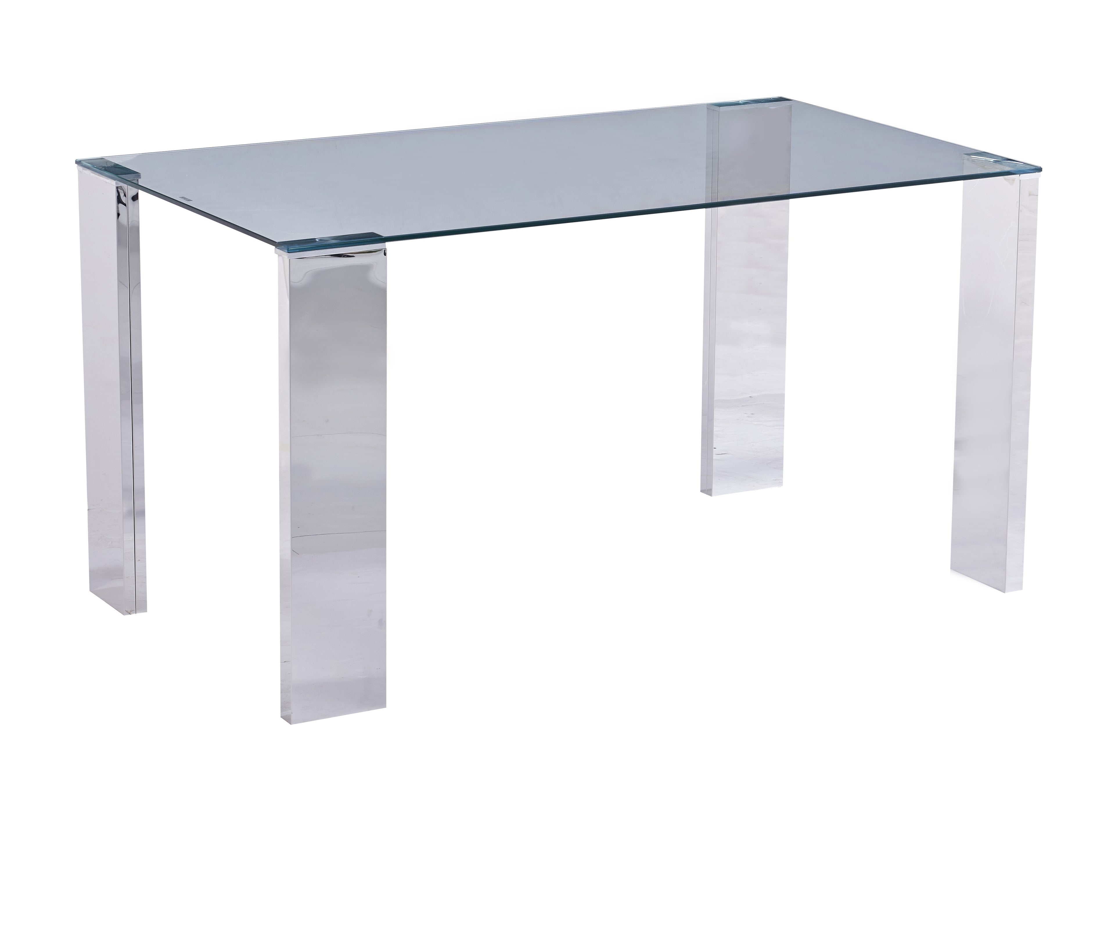 Mesa BETSY / acero inoxidable / cristal templado
