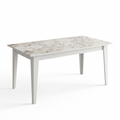 Mesa de comedor SIENA / mármol blanco