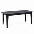 Mesa de comedor Siena de 180 cm en mármol negro y madera sostenible FSC, ideal para villas de lujo en Cabo Roig y Orihuela Costa - Muebles Mercatoro.