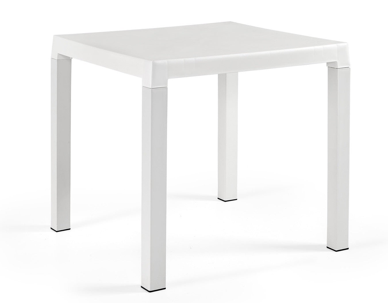 Mesa DITA, polipropileno blanco, 80 x 80 cms