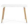 Mesa NURY, madera, tapa lacada blanca, 120 x 80 cms