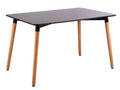Mesa NURY (SU), madera, tapa lacada negra, 120 x 80 cms