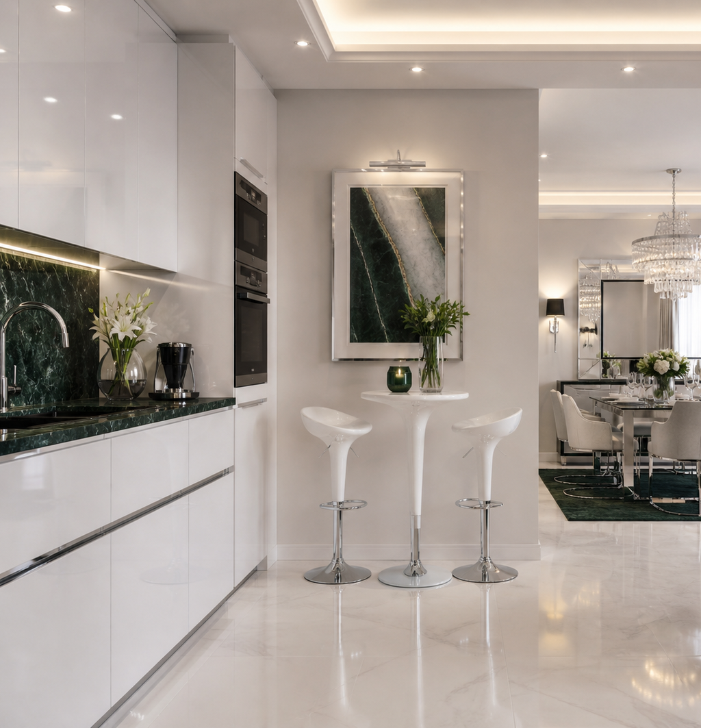 Mesa PANAMÁ / regulable en altura / abs blanco