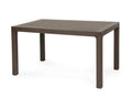 Mesa TROPICAL, ratán, polipropileno marrón chocolate, 150 x 90 cms