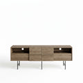 Mueble de TV SIMON, biIaminado nogal, 180 cms.