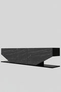 Mueble de TV VIOLET, biIaminado mármol negro, 180 cms.