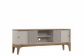 Mueble TV FLORENCIA / blanco roto / cedro