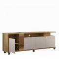 Mueble TV NEW CRISTAL, miel y cacao, 183 cms.