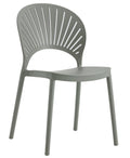 Silla ABANICO / polipropileno gris