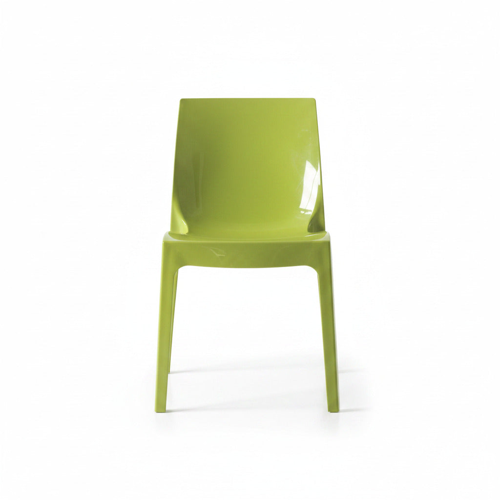 Silla ANTARTIDA, polipropileno, verde alto brillo