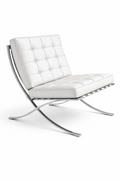 Silla de diseño contemporáneo BARNA con líneas envolventes y presencia arquitectónica.