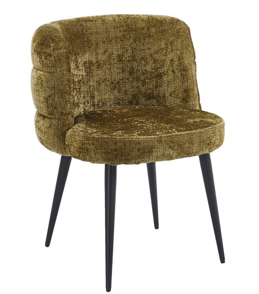 Silla BERG / tapizado tejido cremona verde