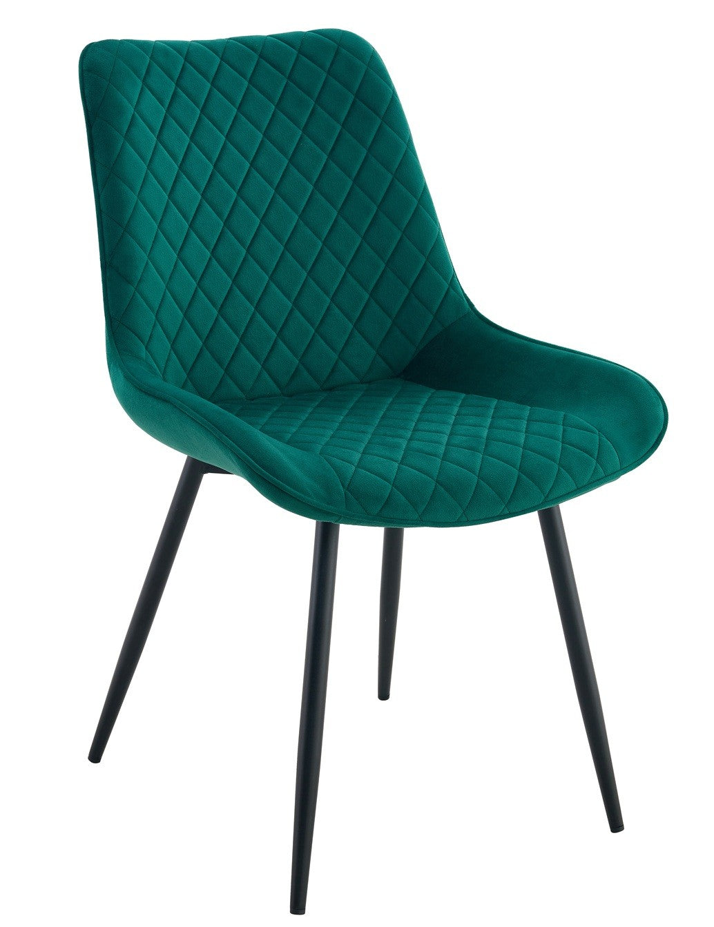 Silla FELICIA / tapizado velvet verde oscuro