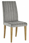 Silla GENOVA / tapizado velvet / gris