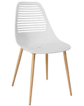 Silla UNCIBAY, metal, polipropileno blanco