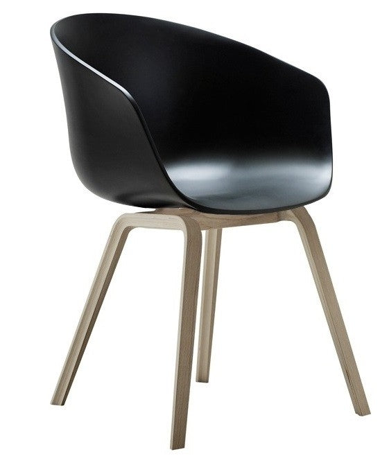 Sillón DANTE NEW / metal / polipropileno negro