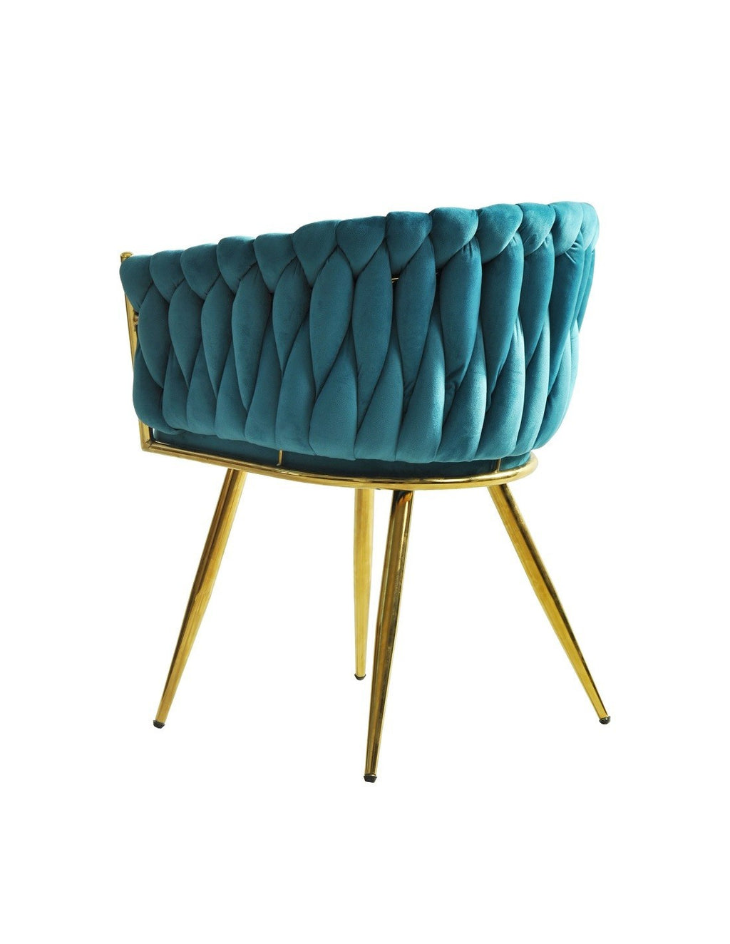 Pareja de sillones KING turquesa y oro en la recepción de un despacho elegante o villa de diseño en Altea.