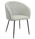 Sillón LAUREN / tapizado tejido / linen gris claro