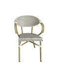 Sillón de exterior NERJA en ratán beige y marrón para terrazas en Rojales y Ciudad Quesada