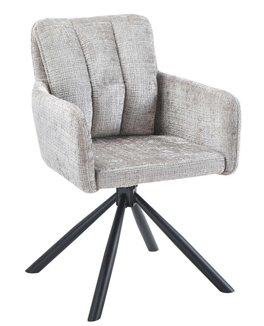 sillón de diseño vaduz en Alicante destaca por su sofisticado tapizado en color gris