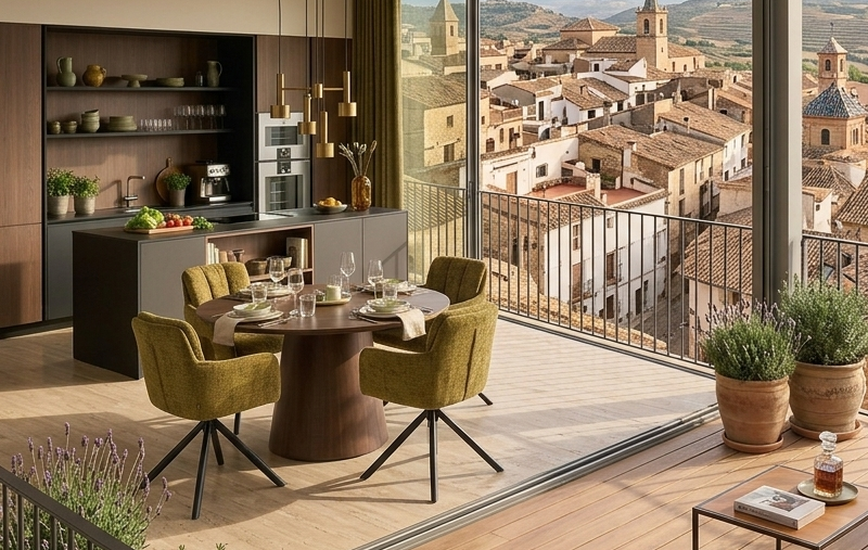 Sillón VADUZ / tapizado tejido cremona verde