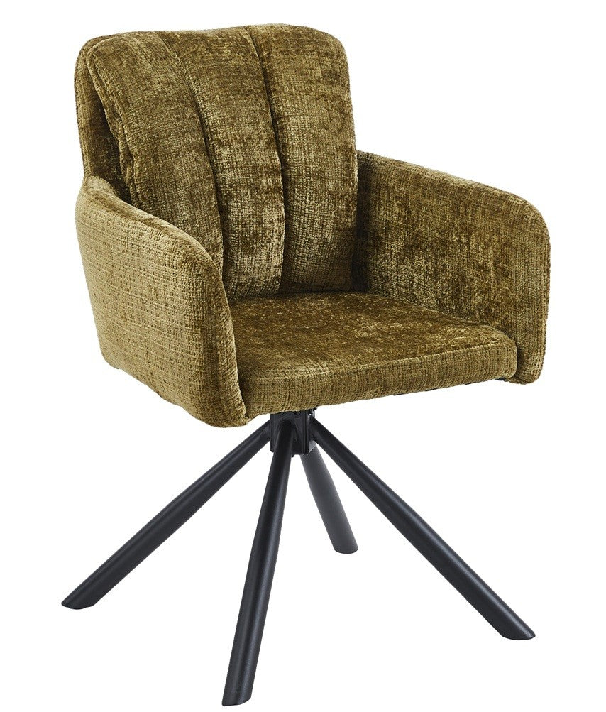 Sillón VADUZ / tapizado tejido cremona verde