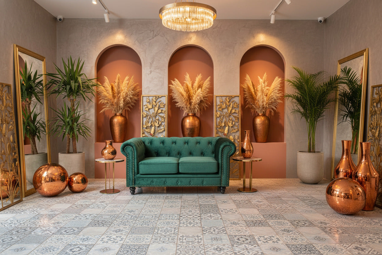 Sofá de 2 plazas de terciopelo verde esmeralda con diseño moderno, mueble exclusivo para salones en Villamartín