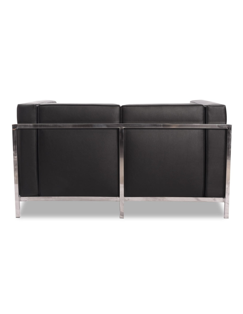 Combinación de salón de alta gama con sofá de 2 plazas, sofá de 3 plazas y sillón a juego modelo LOBBY negro