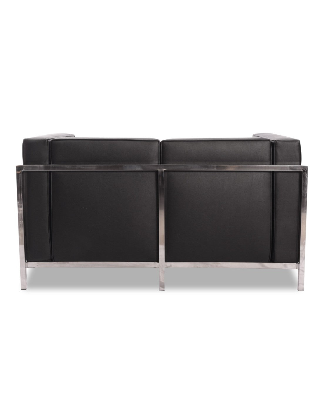 Combinación de salón de alta gama con sofá de 2 plazas, sofá de 3 plazas y sillón a juego modelo LOBBY negro
